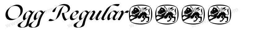 Ogg Regular字体转换